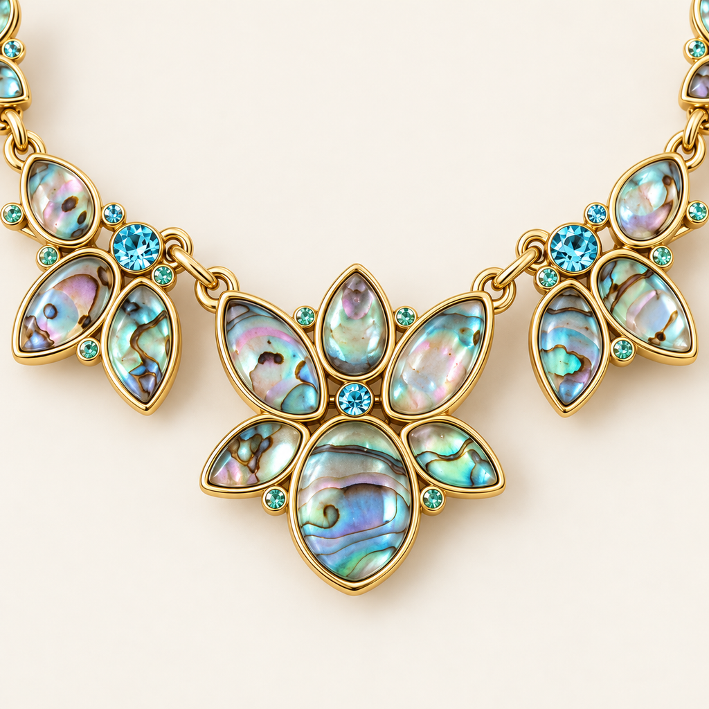 Ocean Bloom Statement Necklace