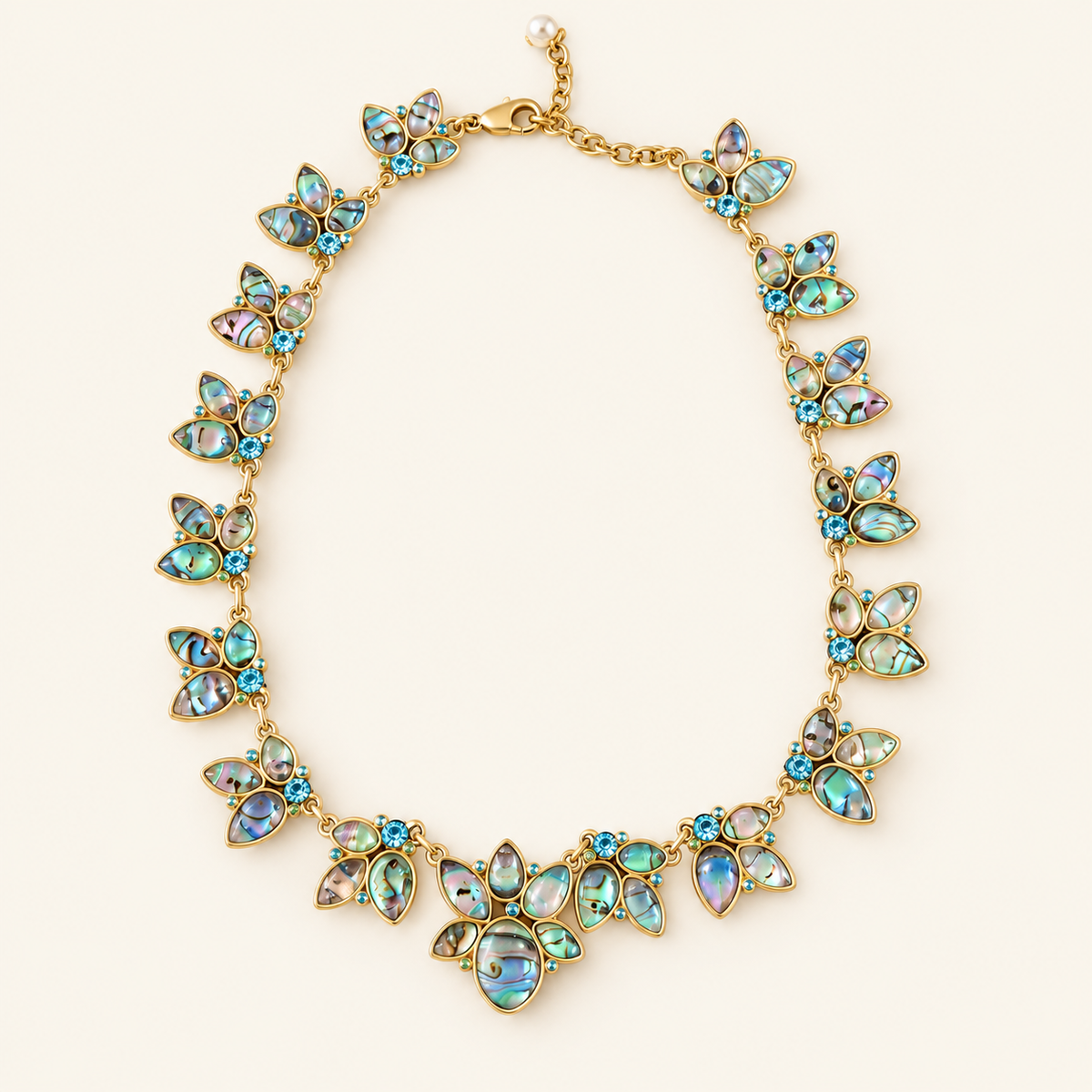 Ocean Bloom Statement Necklace