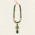 Verdant Halo Pendant Necklace