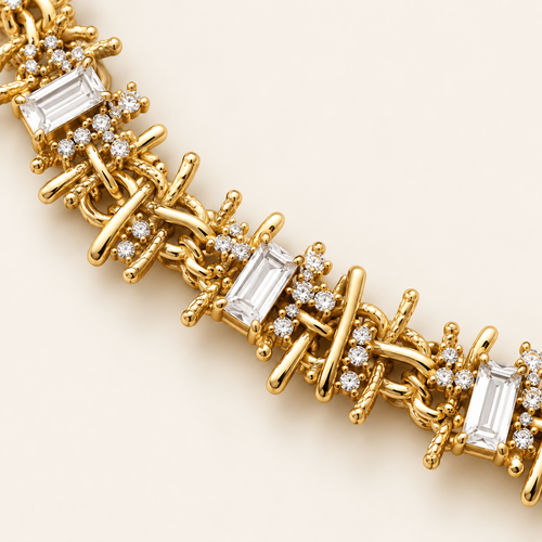 Aurelia Crystal Collar Necklace