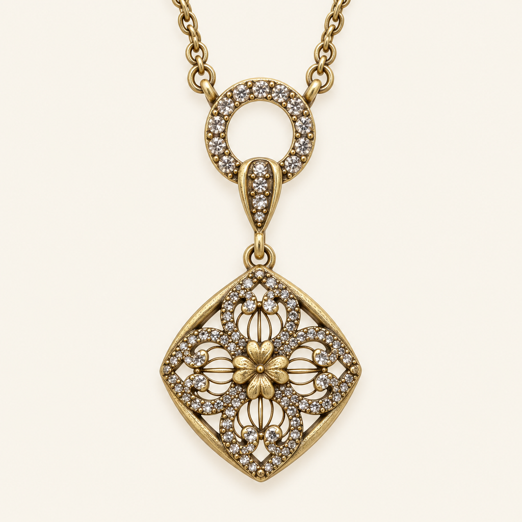 Aurelia Filigree Pendant Necklace