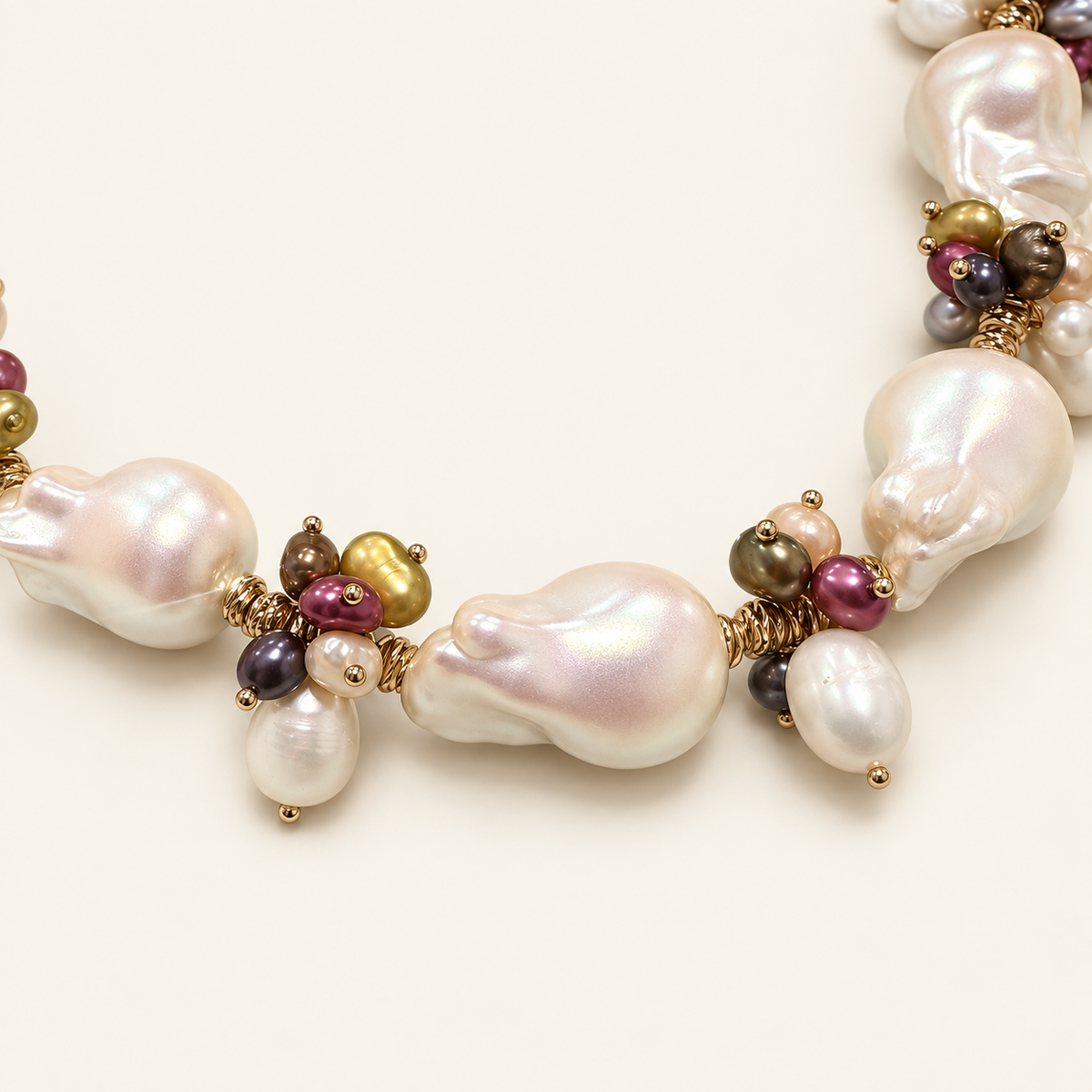 Baroque Garden Pearl-Style Necklace