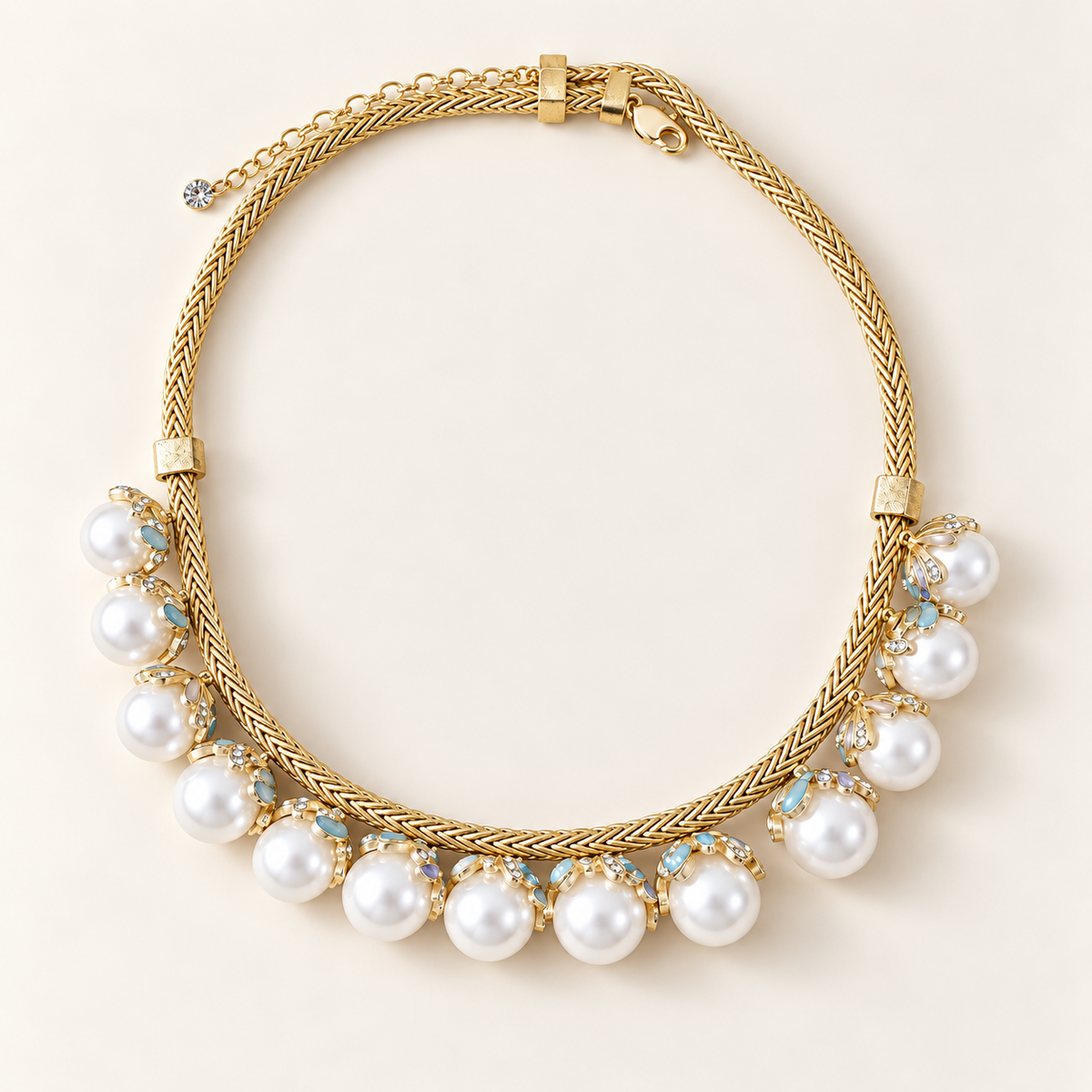 Aurora Petal Pearl-Style Necklace