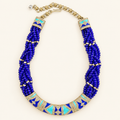 Cobalt Mosaic Multi-Strand Necklace