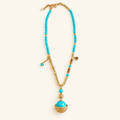 Turquoise Orb Pendant Necklace