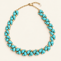 Turquoise Mosaic Statement Necklace