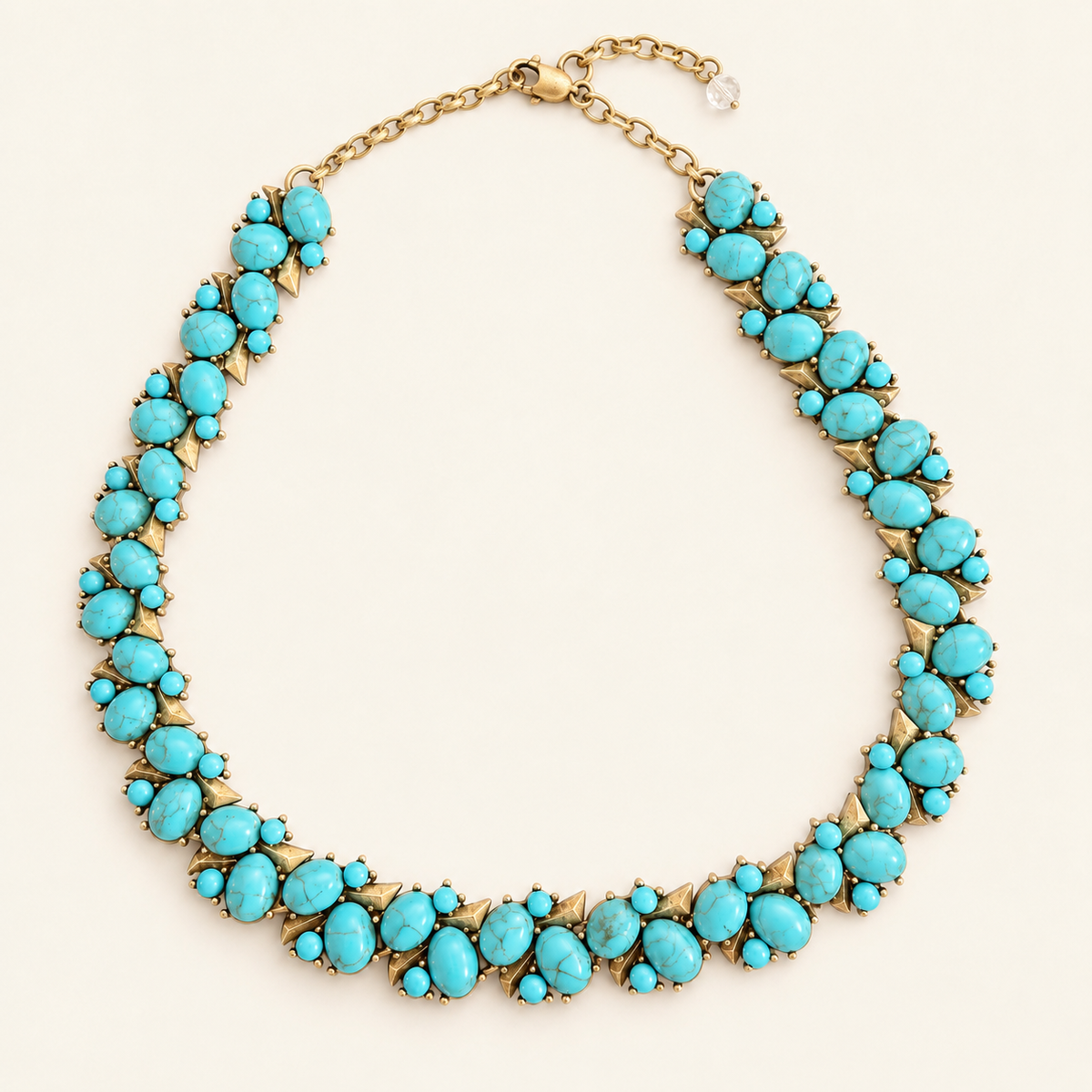 Turquoise Mosaic Statement Necklace