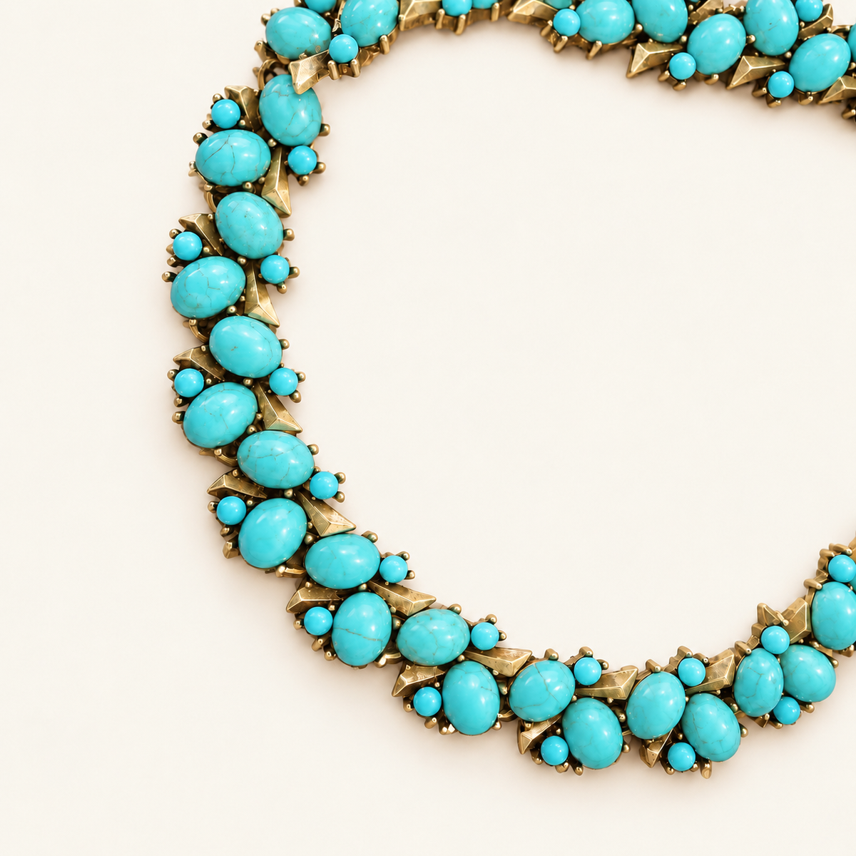Turquoise Mosaic Statement Necklace